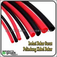 Gambar Isolasi Bakar Susut - 12mm - Selang Bakar Pelindung Kabel dari Brilliant Acsesoris Kota Surabaya 1 Tokopedia