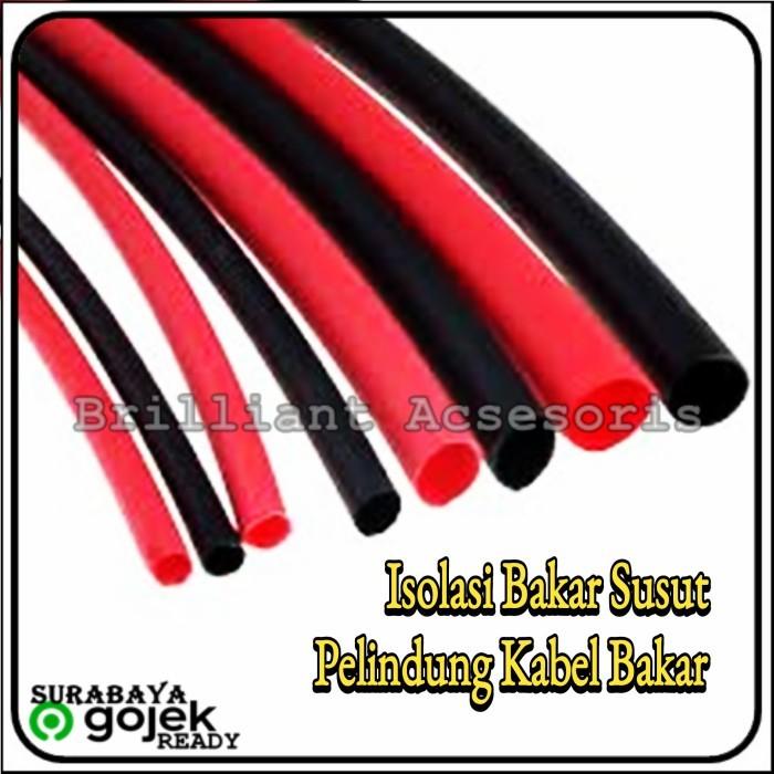 Gambar Isolasi Bakar Susut - 12mm - Selang Bakar Pelindung Kabel dari Brilliant Acsesoris Kota Surabaya Tokopedia