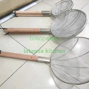 saringan minyak stainless/saringan jumbo/serokan besar 32 cm - S