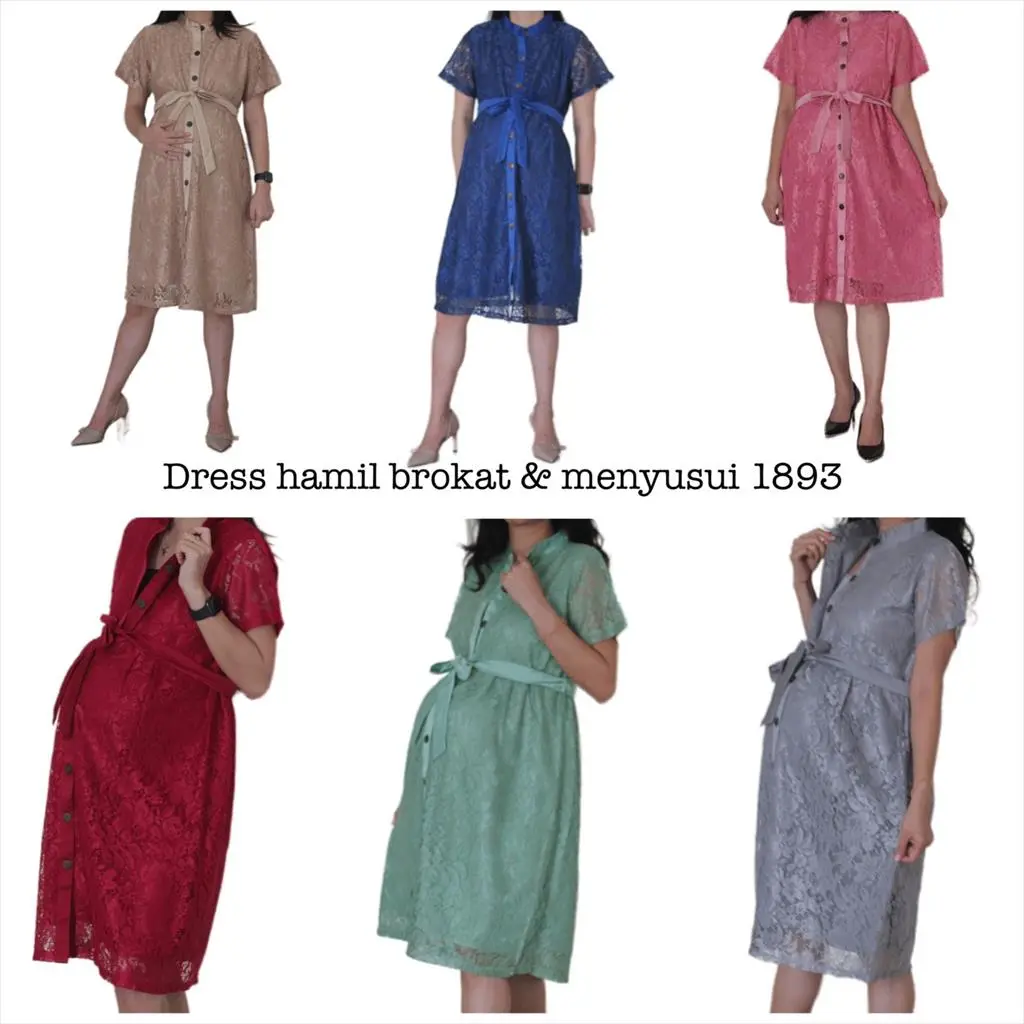 Dress Hamil Brokat & Menyusui 1893