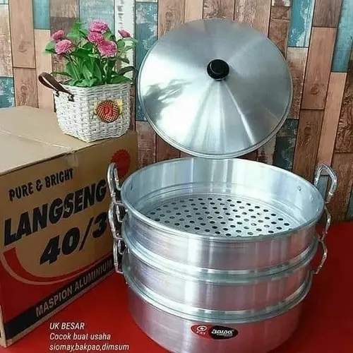 PANCI KUKUS I LANGSENG I KLAKAT JAWA 33 CM 3 SUSUN ALUMINIUM MASPION