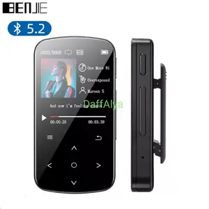 benjie m9 bluetooth hifi dap mini mp3 player stereo radio pedometer