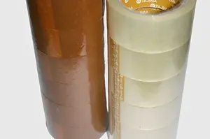 Lakban Coklat/Bening 1 SLOP(6PCS) 2 inch 45mmx90Yards Merk Tajima-HR