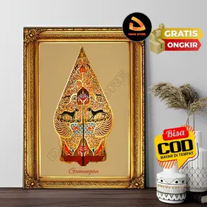 Hiasan Dinding Poster Wayang Kulit Gunungan Gambar GN-C1