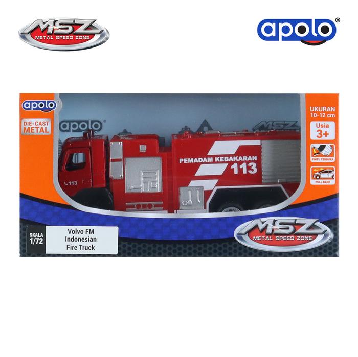Gambar Agata Toys Official | Apolo MSZ - Diecast Car 1:43  Volvo FM Indonesian Fire Truck ( VOLVO Official License ) dari Agata Toys Kota Administrasi Jakarta Barat Tokopedia