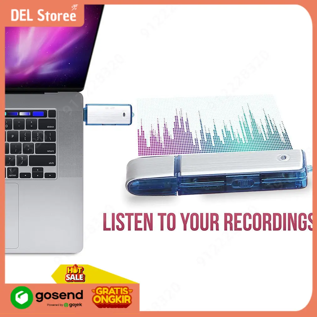 Usb Flashdrive Sound Voice Recorder / Flashdisk Perekam Suara 8Gb