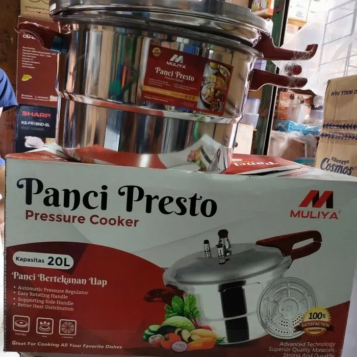 panci presto 20 liter / pressure cooker stainless Mulya 20 L