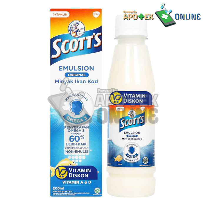 Gambar SCOTT`S EMULSION ORIGINAL dari Apotek Kosambi Jakbar Kota Administrasi Jakarta Barat Tokopedia