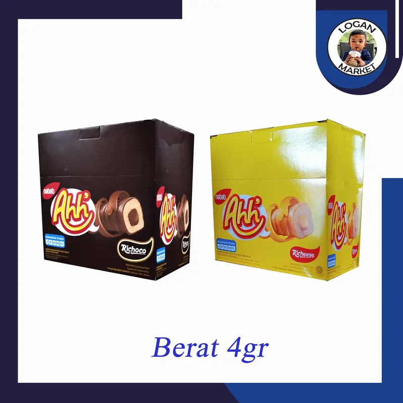 Nabati Ahh Richeese Cheese Keju Richoco Coklat Isi 20Pcs 0