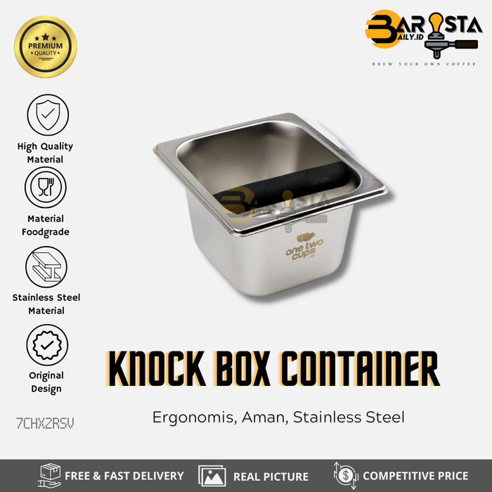 Gambar Knock Box Wadah Ampas Kopi Espresso Barista | Container Stainless Steel Peralatan Pembuangan Coffee Grounds untuk Mesin Kopi Manual & Otomatis | baristadailyID dari baristadaily.id Kota Administrasi Jakarta Barat Tokopedia