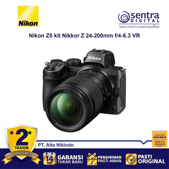 Gambar Nikon Z5 kit Nikkor Z 24-200mm f/4-6.3 VR Lens dari Sentra Digital Kota Surabaya Tokopedia