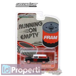 Miniatur Chevrolet One Fifty Sedan 1955 Delivery FRAM Greenlight 1/64