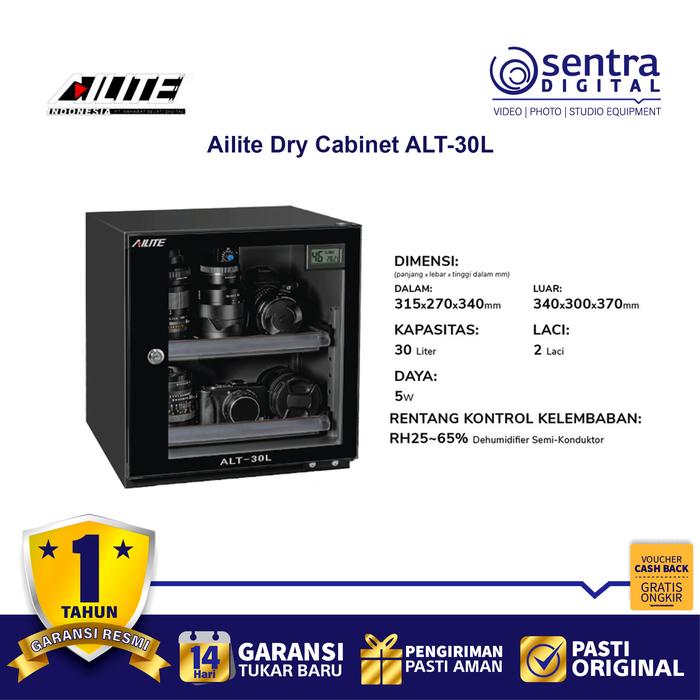 Gambar Ailite Dry Cabinet ALT-30 30L Eletric Box dari Sentra Digital Kota Surabaya Tokopedia