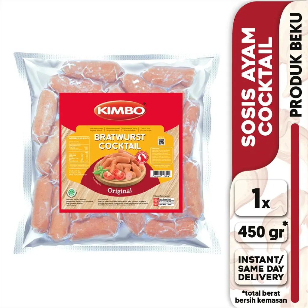 KIMBO Bratwurst Chicken Cocktail Original25