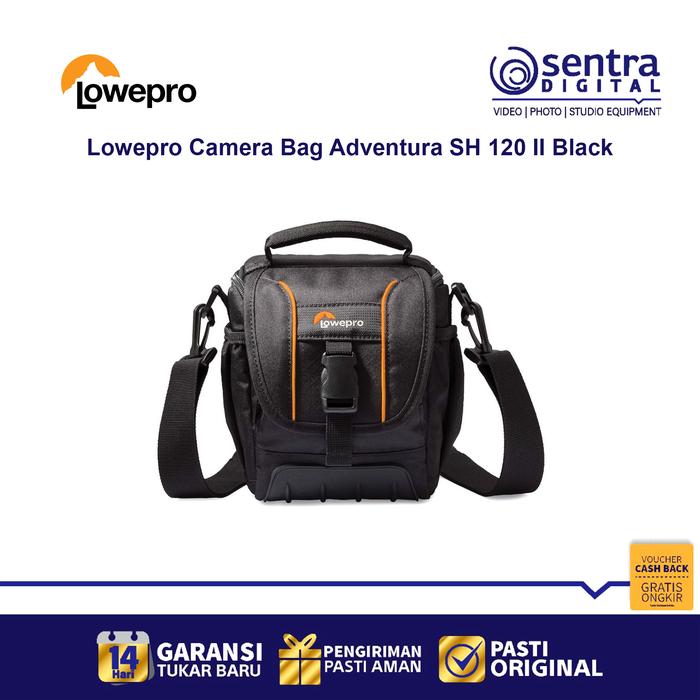 Gambar Lowepro Camera Bag Adventura SH 120 II Black/Noir dari Sentra Digital Kota Surabaya Tokopedia