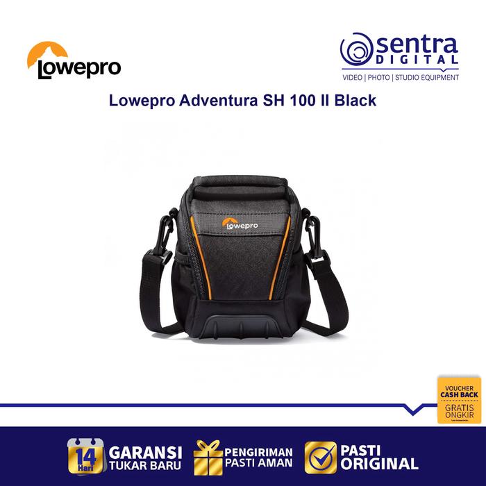 Gambar Lowepro Camera Bag Adventura SH 100 II Black/Noir dari Sentra Digital Kota Surabaya Tokopedia