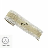 Gambar Pita Goni Renda Vintage Dekorasi Craft Murah dari Toko Alfa Textile Online Kota Makassar 5 Tokopedia