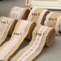 Gambar Pita Goni Renda Vintage Dekorasi Craft Murah dari Toko Alfa Textile Online Kota Makassar 4 Tokopedia