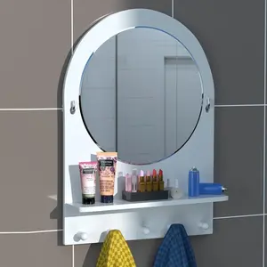 Cermin bundar untuk wastafel toilet dinding kamar mandi 43 x 27 P968