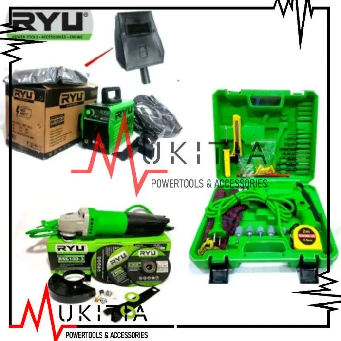 PAKET TEKIRO RYU MESIN LAS BOR GERINDA 45O WATT BOR 10MM DAN GRINDA