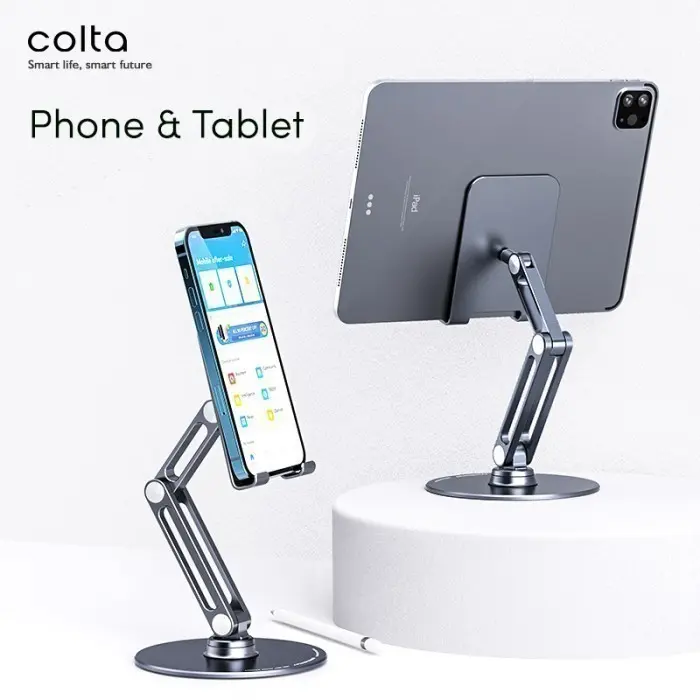 Colta P5 360 Revolve Phone/Tablet Stand Holder Aluminium Tab Dudukan 3