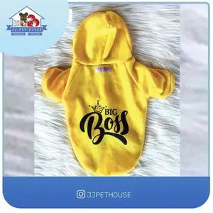 BAJU ANJING KUCING SWEATER BIG BOSS HAVANA 026 YELLOW SIZE XL