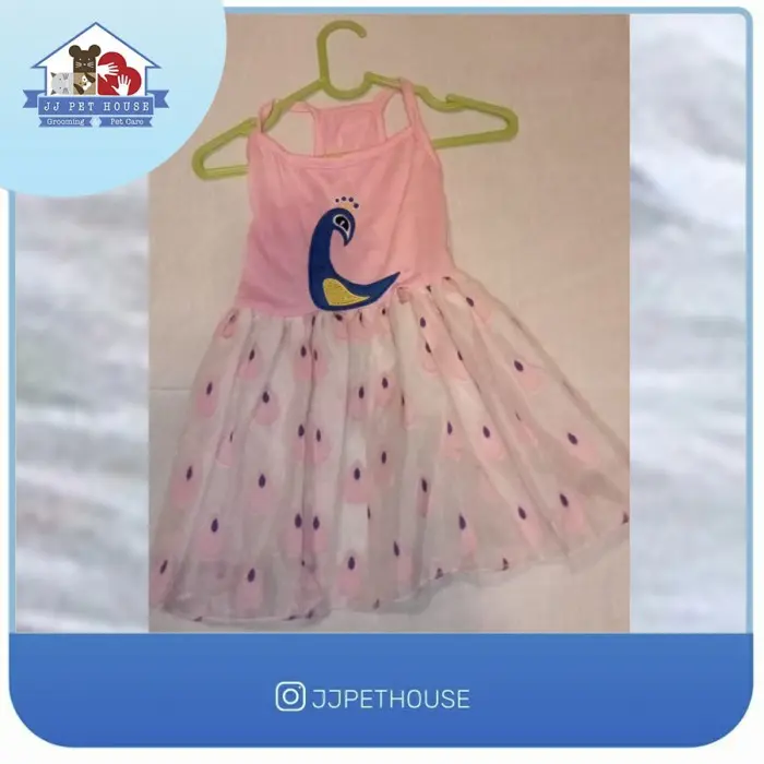BAJU ANJING KUCING BAJU MERAK PINK