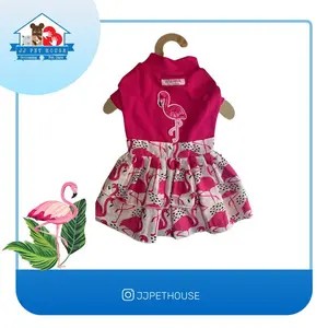 BAJU ANJING KUCING HAVANA DRESS RIB FLAMINGO PINK XXL (MDT3200)