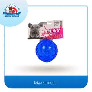 MAINAN ANJING TOYS DOG SQUEAKY BALL BLUE