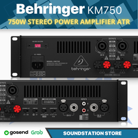 Gambar BEHRINGER KM750 Professional 750W Stereo Power Amplifier ATR | KM 750 dari SoundStation Store Kota Tangerang Selatan 3 Tokopedia