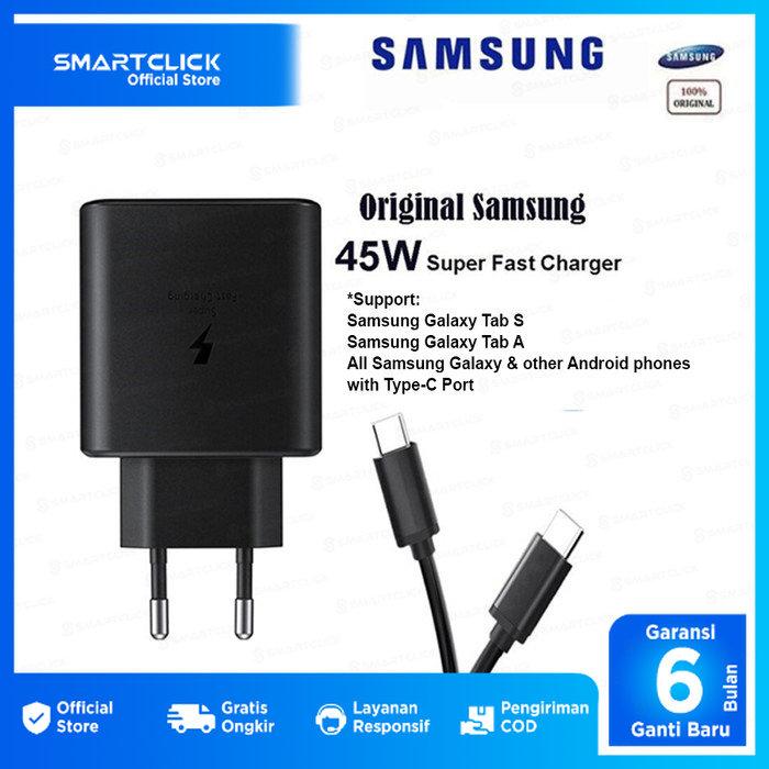 Gambar Charger Samsung Galaxy Tab 45W Fast Charging Type C to C Original dari SmartClick.id Kota Tangerang Tokopedia