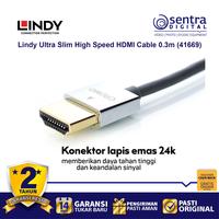 Gambar Lindy Ultra Slim High Speed HDMI Cable with Ethernet 0.3m ( 41669 ) dari Sentra Digital Kota Surabaya 3 Tokopedia
