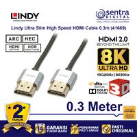 Gambar Lindy Ultra Slim High Speed HDMI Cable with Ethernet 0.3m ( 41669 ) dari Sentra Digital Kota Surabaya 1 Tokopedia