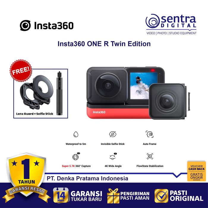 Gambar Insta360 One R Twin Edition Action Camera dari Sentra Digital Kota Surabaya Tokopedia