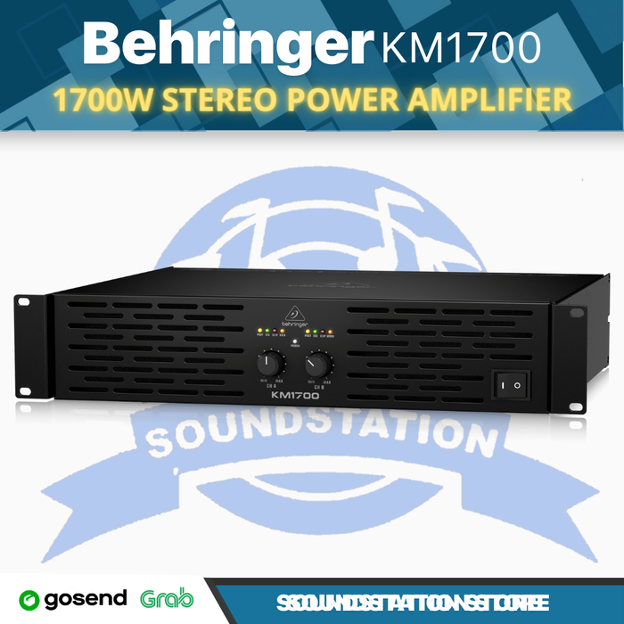 Gambar BEHRINGER KM1700 Professional 1700W Stereo Power Amplifier with ATR dari SoundStation Store Kota Tangerang Selatan Tokopedia