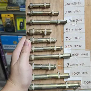 dynabolt dinabolt berbagai ukuran diameter 8mm, 10mm dan 12mm