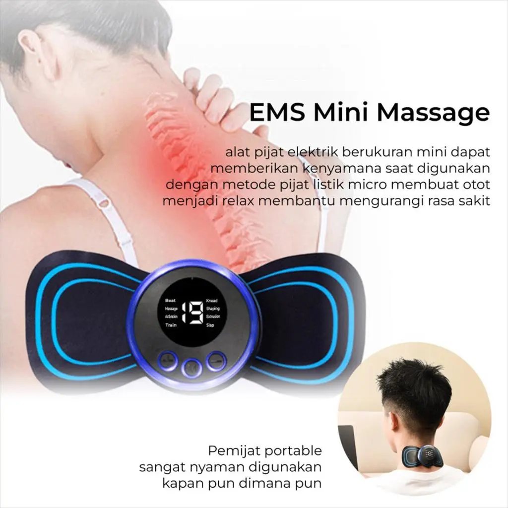 Alat Pijat Mini Portable Leher Mini Massager Electric