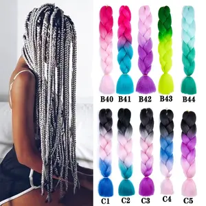 Synthetic Braiding Hair Extensions 100G / Pack 24Inch Xpression Jumbo