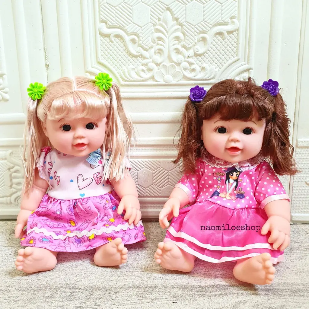 BONEKA FULL mainan my cute baby karet bisa bersuara nangis sweet baby