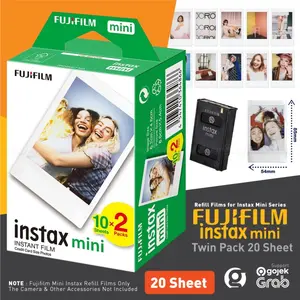 Fujifilm Refill Instax Mini Film Twinpack Plain - 20 Lembar
