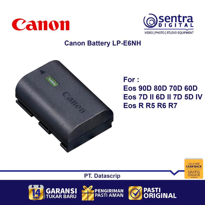 Gambar Canon LP-E6NH Battery for Eos R R5 R6 R7 | LP-E6 dari Sentra Digital Kota Surabaya Tokopedia