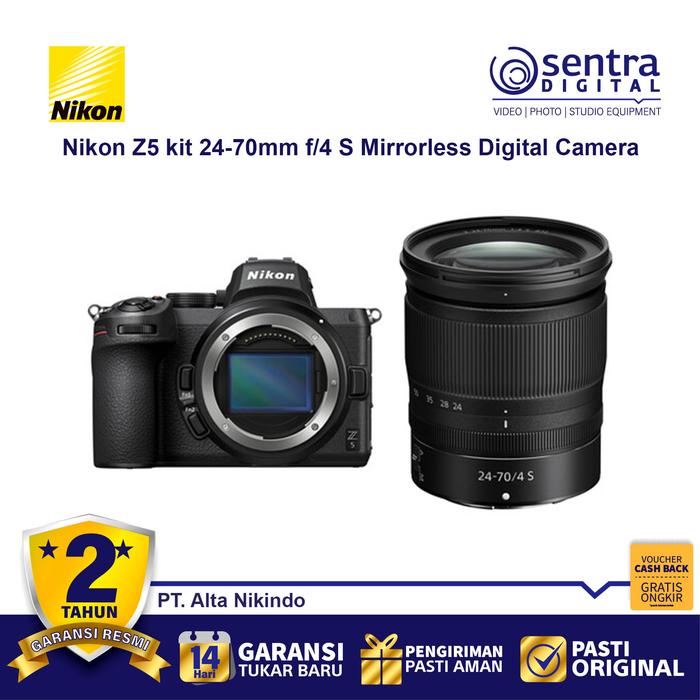 Gambar Nikon Z5 kit Nikkor Z 24-70mm f/4 S Lens Mirrorless Digital Camera dari Sentra Digital Kota Surabaya Tokopedia