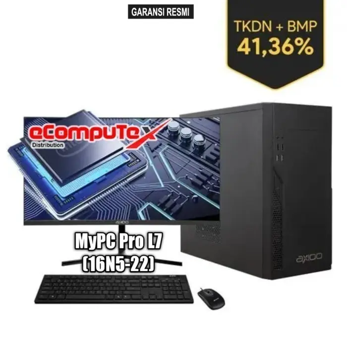 PC DESKTOP AXIOO MYPC PRO L7 (16N5-22) i7 16GB 512 21.5"FHD TKDN RESMI