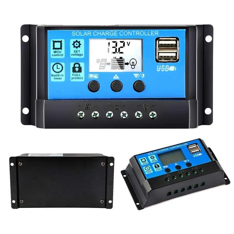 SCC PWM 30A 30 A Solar Charge Controller Automatic Recognize 12V/24V 0