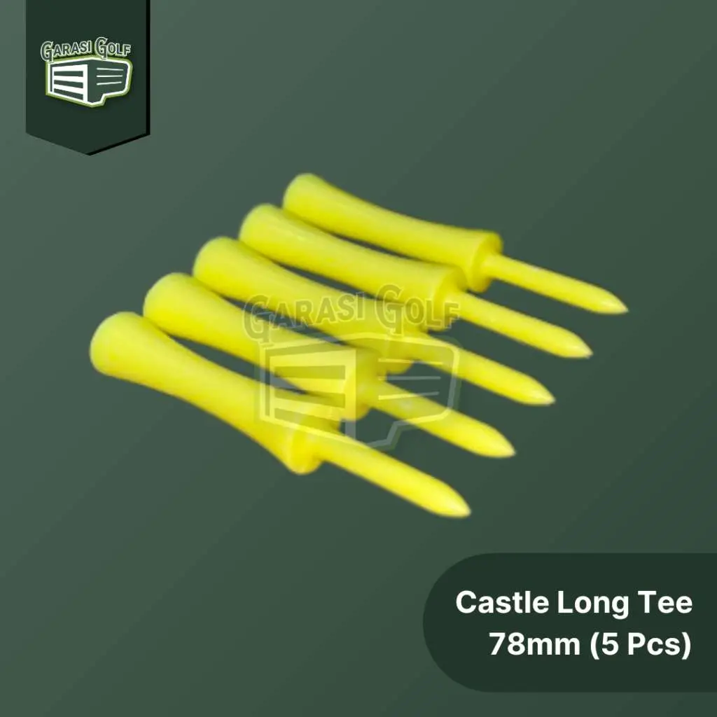 Castle Tee 78mm 5 Piece - Golf Plastic Panjang Long Driver Colorful