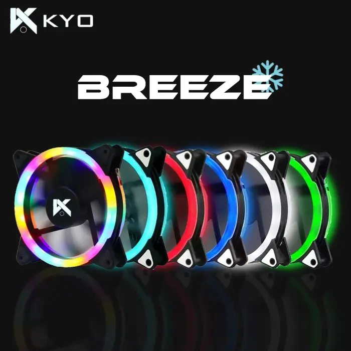 FAN RGB KYO BREEZE 12CM / FAN CASING RGB / FAN GAMING RGB / FAN LAMPU