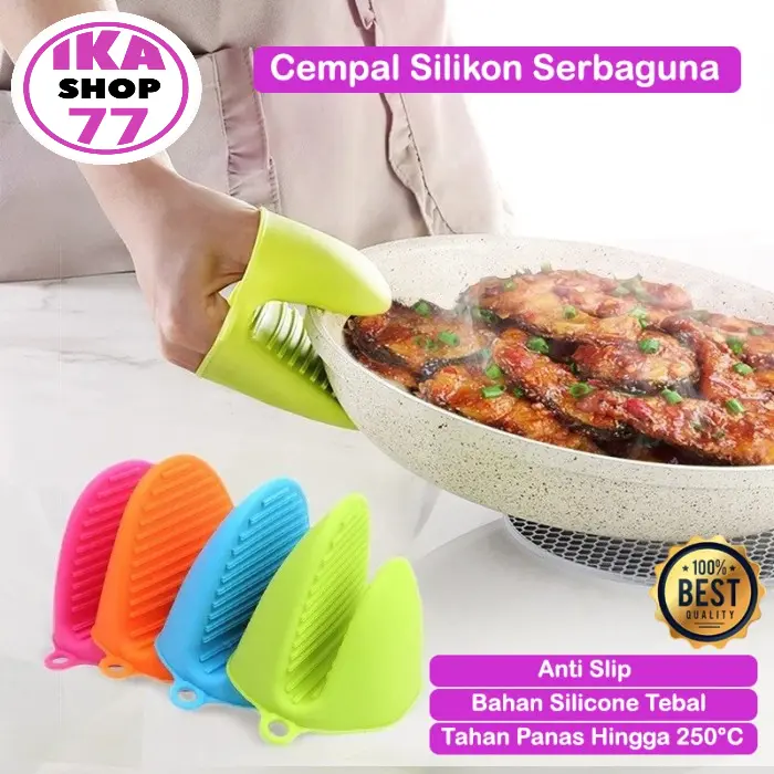 Cempal Silikon Tahan Panas Sarung Tangan Oven Silicone Anti Slip
