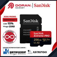 Gambar Micro SD 256GB Sandisk CL10 200MBPS Extreme Pro - Garansi dari Doran Gadget Authorized Bali Kota Administrasi Jakarta Pusat 1 Tokopedia