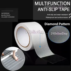 Lakban Anti Licin Stiker Non Slip Keset Lantai Tangga Kamar Mandi Toilet Wc Skid Tape Nano Sticker