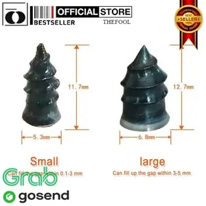 Skrup Paku Karet Tambal Ban Tubeless Sekrup Ban Repair Motor Mobil TF